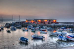 Lyme Regis Harbour at Dawn.jpg